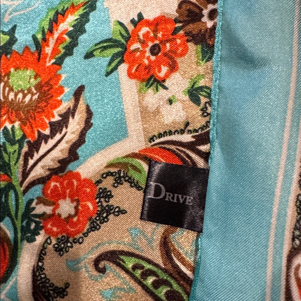 Floral Paisley Silky Scarf - Picture 3 of 3